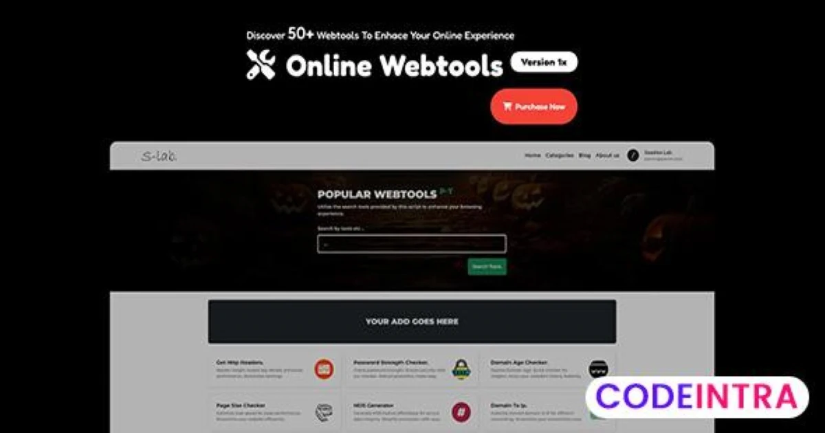 WebWizard Pro - Ultimate Web Tools Suite Premium PHP - Codeintra