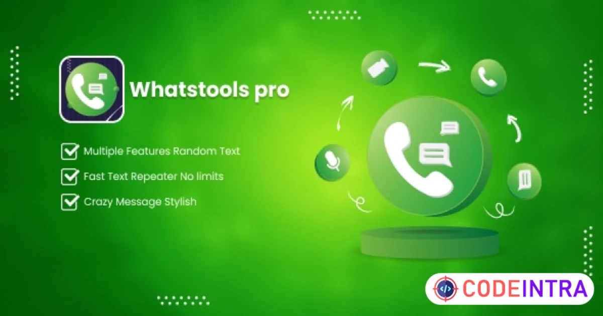 WhatsTool Pro - GB Version | QR Generator | GB WhatsTool Suite | GB Utility Pro | Android | Admob | - Codeintra