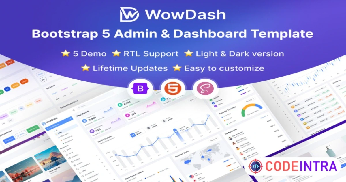 WowDash - Bootstrap Admin Dashboard HTML Template - Codeintra