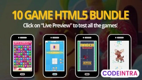 10 Game Bundle - Mega offer - HTML5 Game (all sour