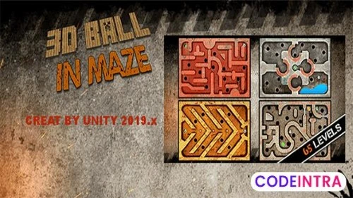 3D Ball In Maze Unity Game Source Code