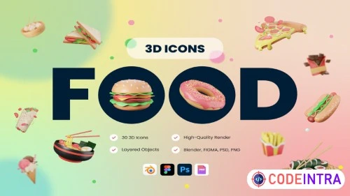 3D Food Icons High Quality Premium Icons Assets