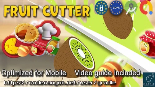Fruit Cutter (Admob + GDPR + Android Studio) Trending