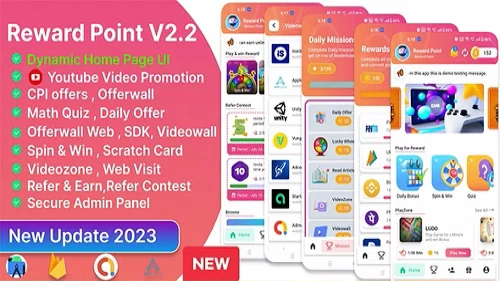 Reward Point - CPI Offer + Offerwall + Game + Spin