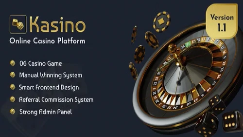 Kasino - Online Casino Platform - 6 Games - Laravel