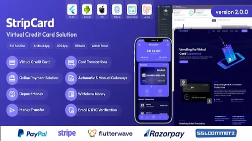 StripCard - Virtual Credit Card Solution Android App
