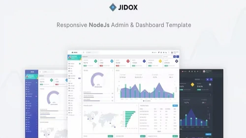 Jidox - NodeJS Admin Dashboard Template Premium