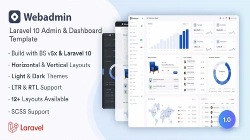 Webadmin - Laravel Admin & Dashboard Template Premium