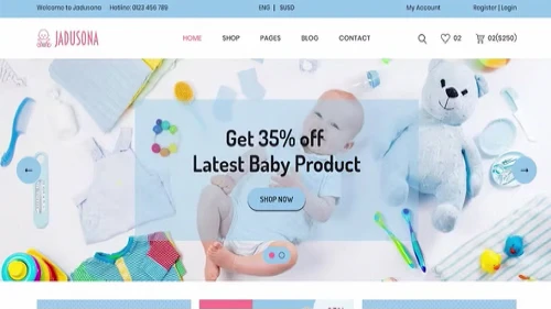 Jadusona - Baby Shop HTML Template Premium Download