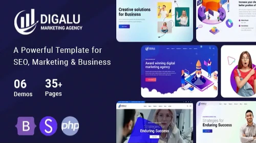Digalu - Digital Marketing Agency HTML Template Premium