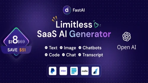 FastAi - SaaS AI Content Voice Text Image Chat & Code