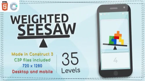 Weighted Seesaw - HTML5 Casual game Premium Free