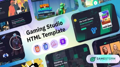 Gamestorm - Gaming Studio HTML Template GPL Premium