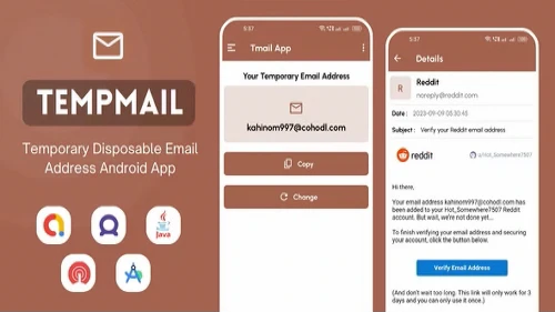 TempMail - Temporary Disposable Email Address App
