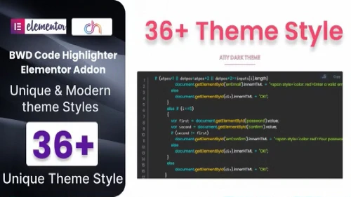 Code Highlighter Addon for Elementor Plugin GPL