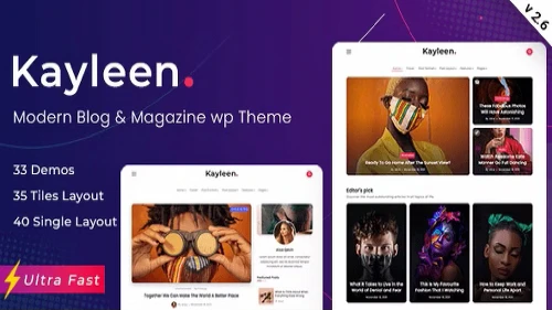 Kayleen | Blog & Magazine WordPress Theme GPL Download