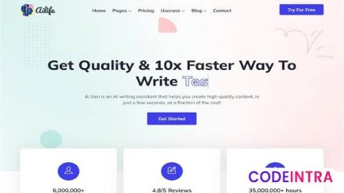 AIlife - AI Content Generator & Writing Template