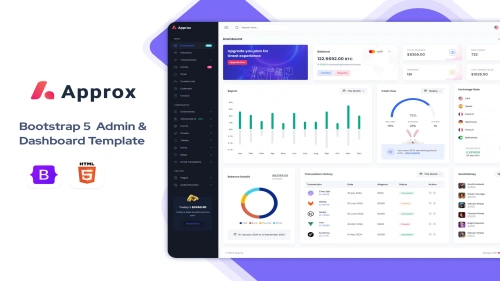 Approx - HTML Admin & Dashboard Template