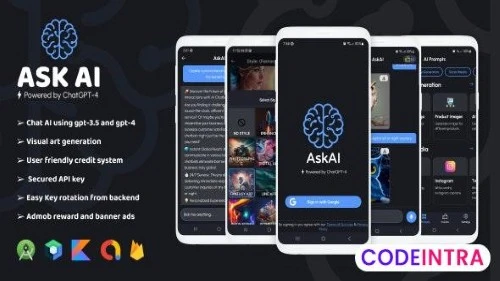 AskAI Android Studio App with OpenAI API