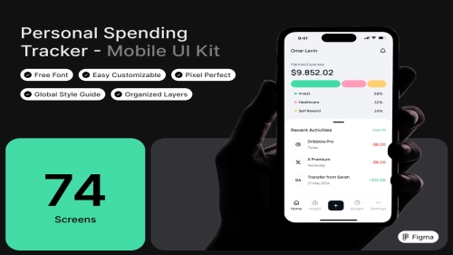 BalancePro - Personal Spending Tracker App UI kit - Figma Resources