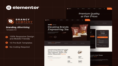 Brancy - Branding Advertising Elementor Template Kit