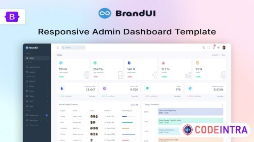 BrandUI - Admin Layout with UI Kit
