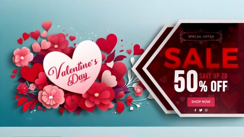 Charming Deals Valentine’s Day Sale Flyer Template Pro PSD (Free)