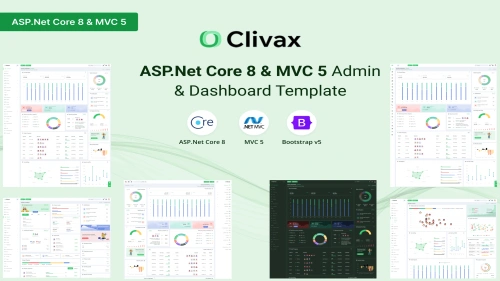Clivax - ASP.Net & MVC Admin & Dashboard Template