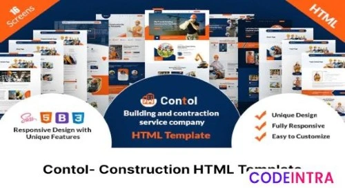 Contol- Construction HTML Template