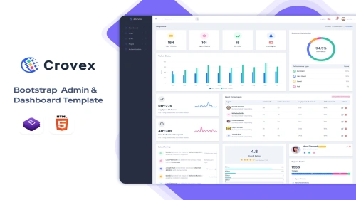 Crovex - Admin & Dashboard Template