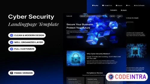 Cyber Scurity - Landingpage Template