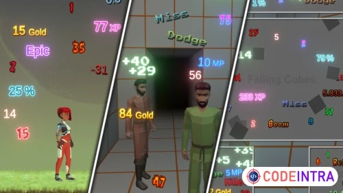 Damage Numbers Pro | 2D GUI | Unity Assets
