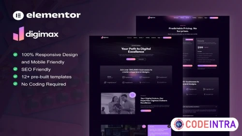 Digimax - Digital Marketing Agency Elementor Pro Template Kit