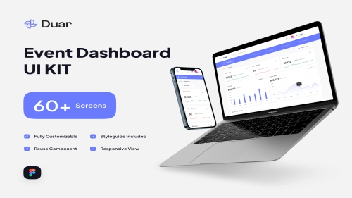 Duar - Event Dashboard UI Kit - Figma Resources