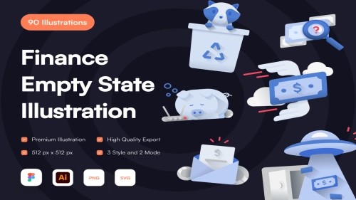 Finance Empty State Illustration - Illustrations