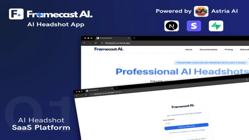 Framecast AI - AI Headshot Generator, Avatar Maker, Image Generator SAAS System