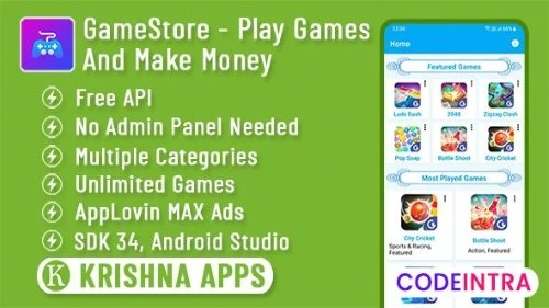 GameStore - All in One Game Bundle With Earning Sy