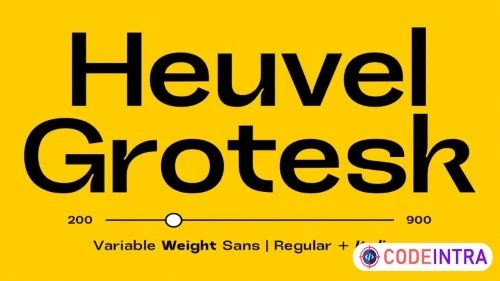 Heuvel Grotesk Premium Full Set of Trending Fonts