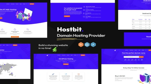 Hostbit – Domain Hosting Provider HTML Template