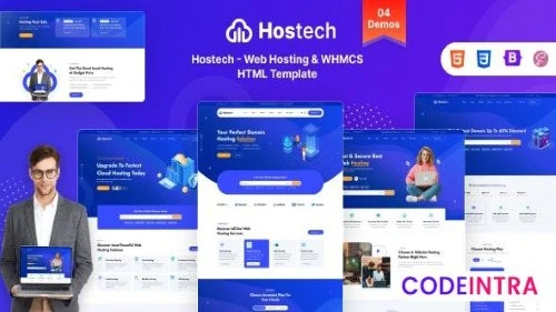 Hostech - Web Hosting Service HTML Template