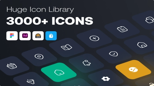 Huge Icon Pack | 3,000+ Icons Set - Figma Resources