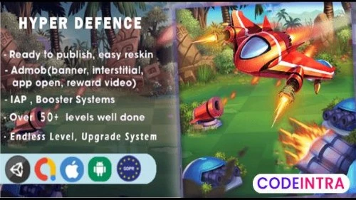 Hyper Defence Unity Game Source Code Premium