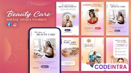 Instagram Stories - Beauty Care PSD Banners Download