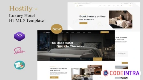 Luxury Hotel Booking Bootstrap Template