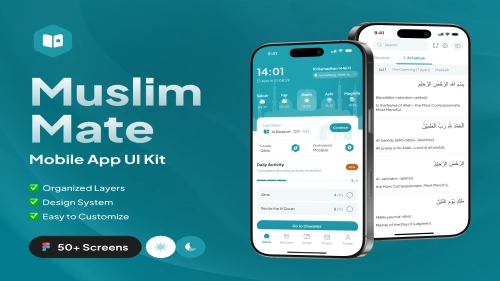 Muslim Mate - Mobile App UI Kit - Figma Resources