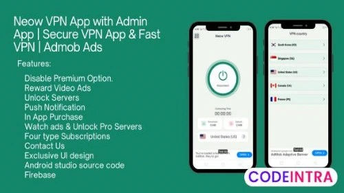 Neow VPN App with Admin App | Secure VPN App & Fast VPN