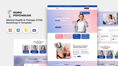 Nuro – Mental Health & Therapy HTML Template