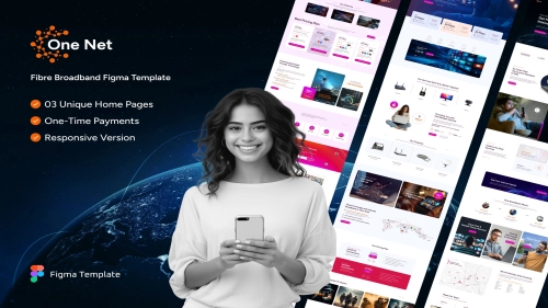 One Net - Broadband & Internet Figma Template