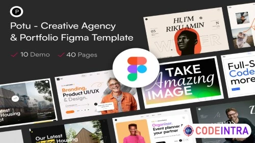 Potu - Creative Agency & Portfolio Figma Template