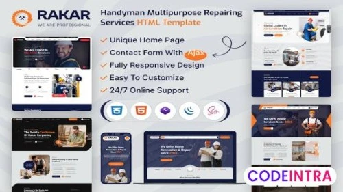 Rakar- Multipurpose Services HTML Template